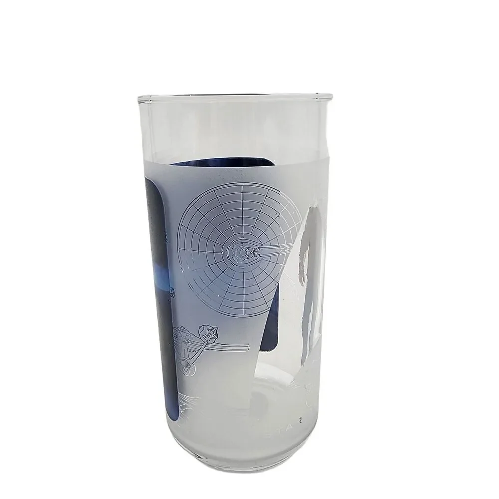 Star Trek 2009 Burger King Glass Captain James T Kirk Chris Pine USS Enterprise